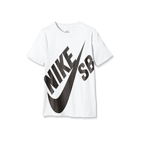 Nike Other - Nike SB Skateboarding Boys White Logo Tee Size Large Youth